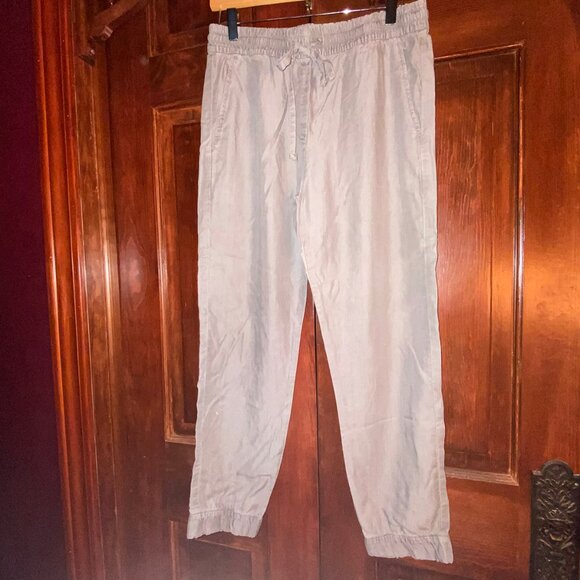 GAP 1969 Grey pants with elastic and drawstring waist, Small, NWOT - Picture 1 of 11